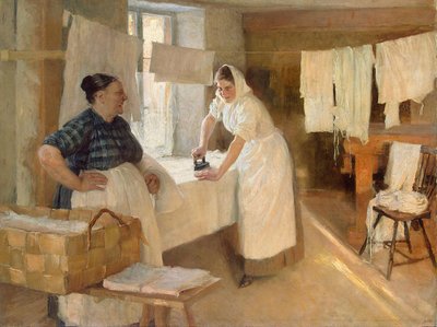 Laundresses by Albert Gustaf Aristides Edelfelt